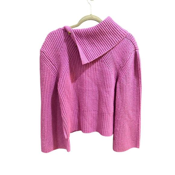NWT $395 Simkhai Adrienne Wool/Cashmere Turtleneck Sweater, Sz S (2-4) (MM-1145) - Picture 3 of 9